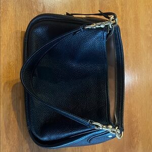 Coach Black Leather Shoulder Bag